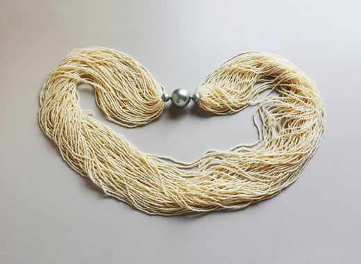 Akoya Seed Pearl 60 steings Necklace