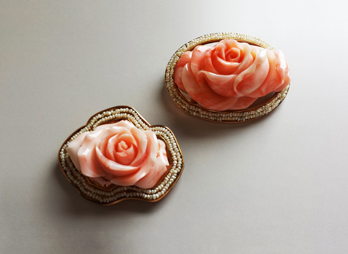 Coral Broach Special Order from Italy