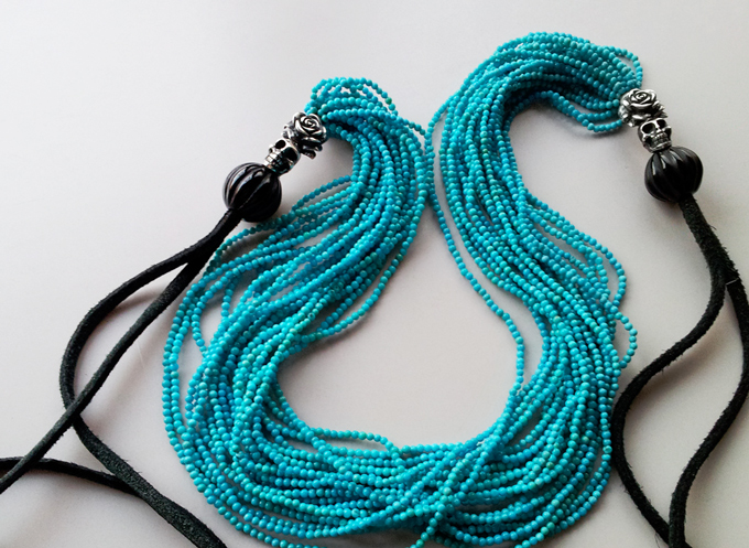 Turquoise 20strings Code Necklace